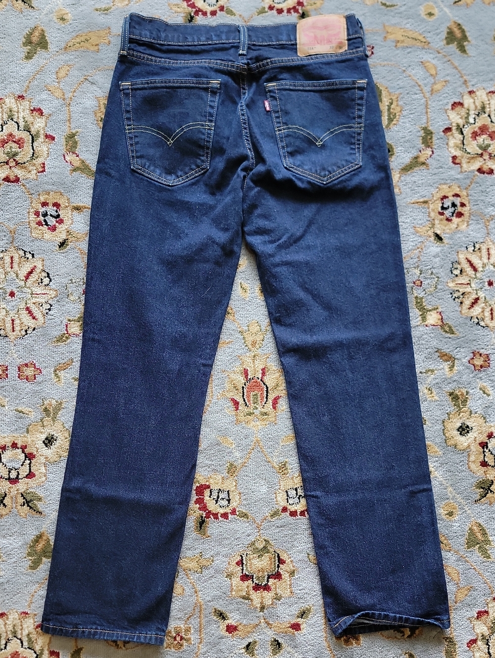 Levi's Men's 514 Straight Jeans in Dark Blue Denim 32x30